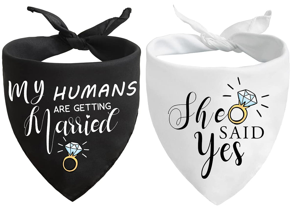 Yangmics Direct: bandana para perro en compromiso, ideal para fotos de boda