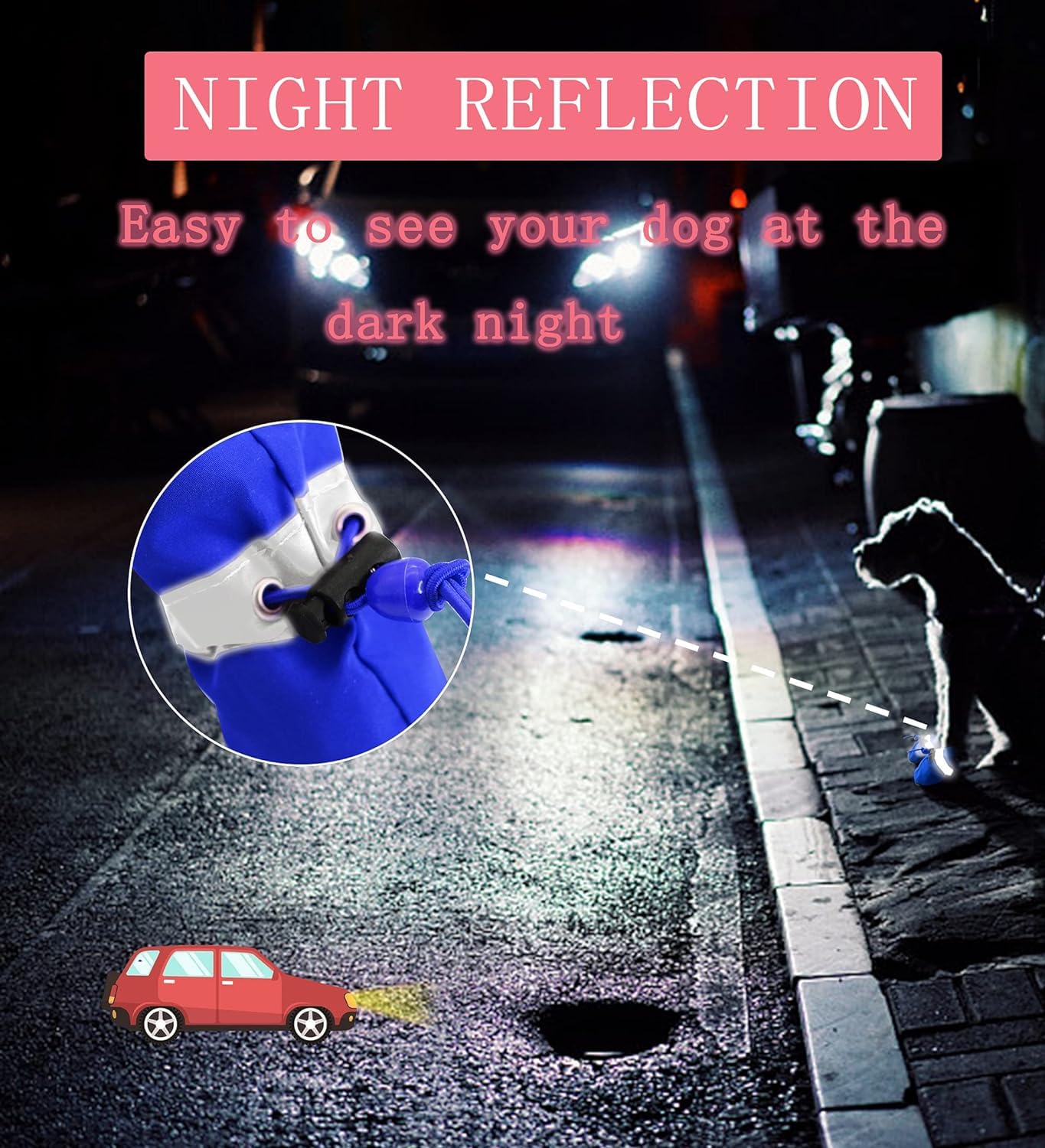 YAODHAOD ajuste-reflectivo zapatillas nocturnas mejoran visibilidad y seguridad al caminar