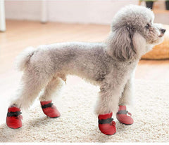 YAODHAOD zapatos para perro invierno con correas reflectantes para mayor visibilidad nocturna
