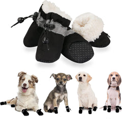 YAODHAOD zapato para perro invierno con plantilla térmica para mayor comodidad.