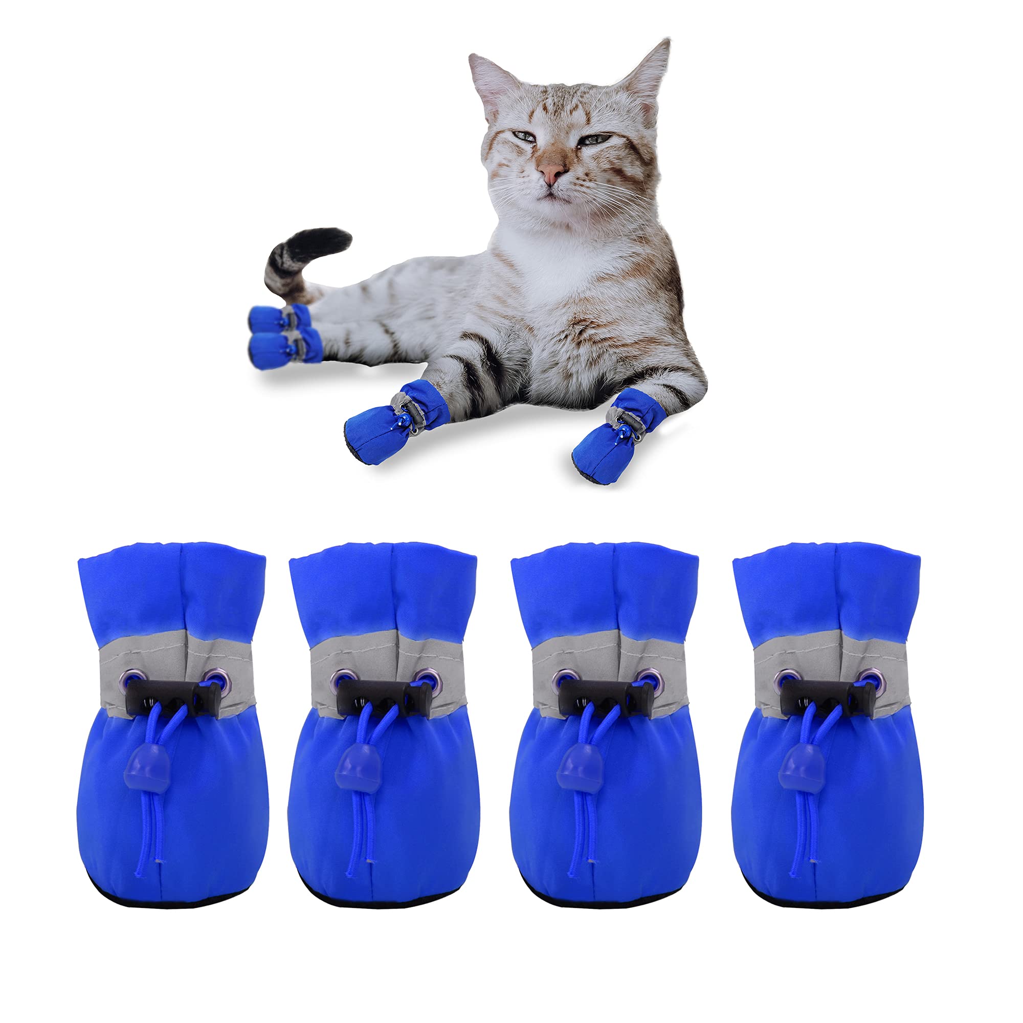 Zapatillas YAODHAOD para perro pequeño, pie-delantero, protección suave para paseos.