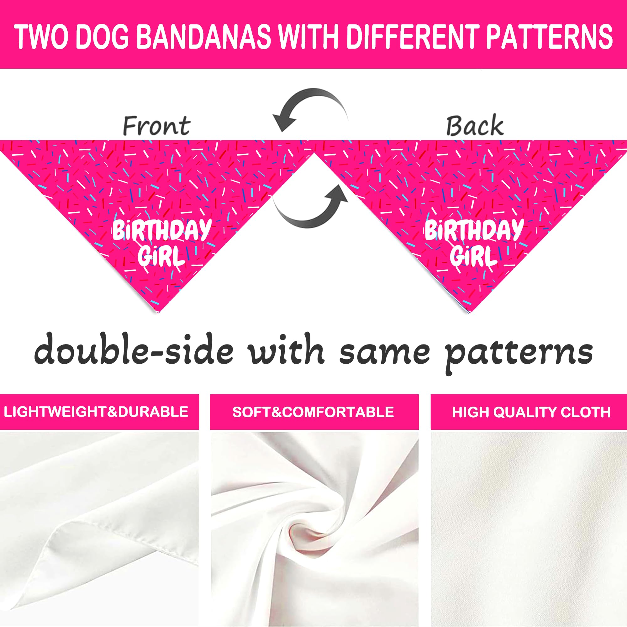 Bandana Yaofavo rosa para uso diario, atractiva y cómoda.