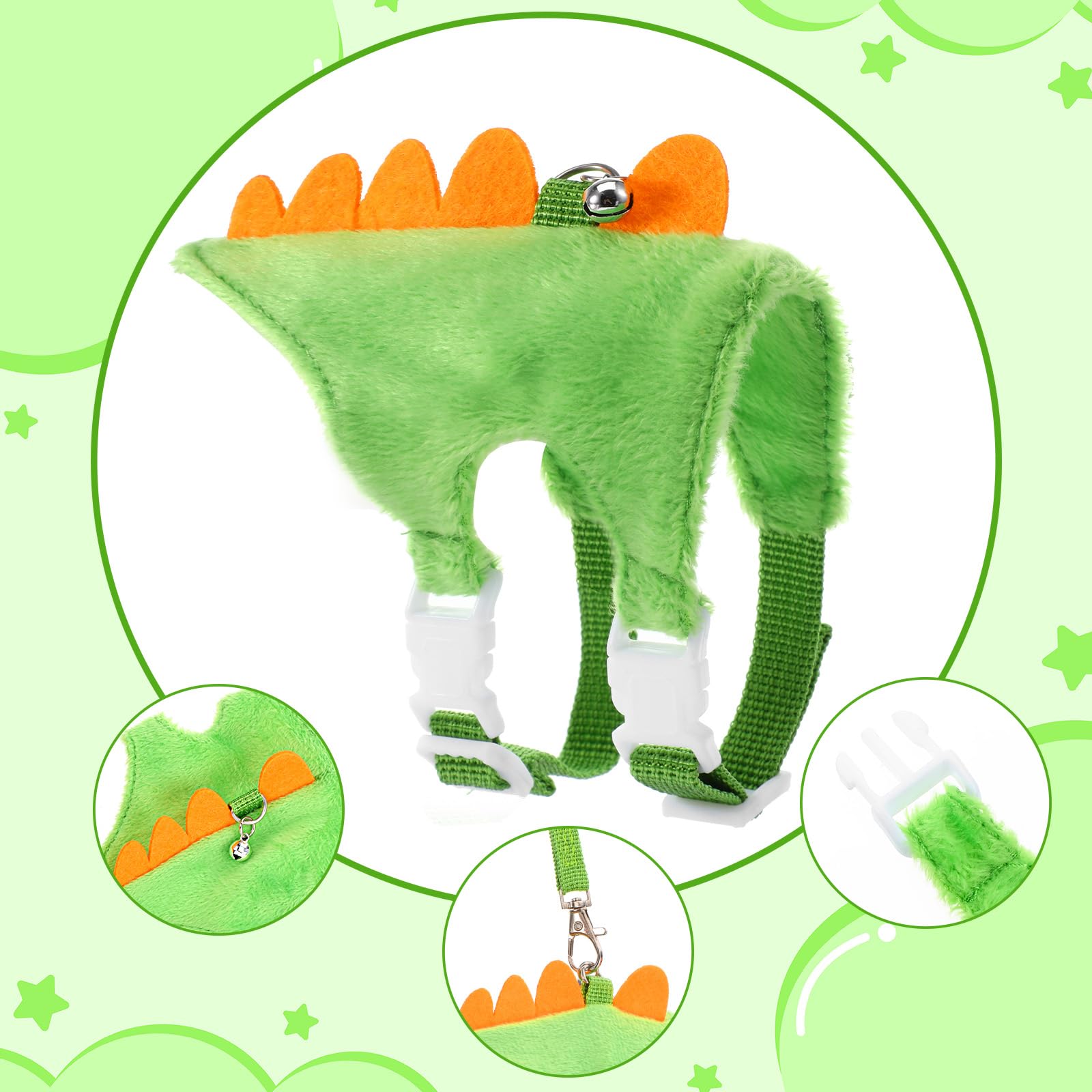 Correa YBEATY con dinosaurio, ideal para entrenamiento suave.