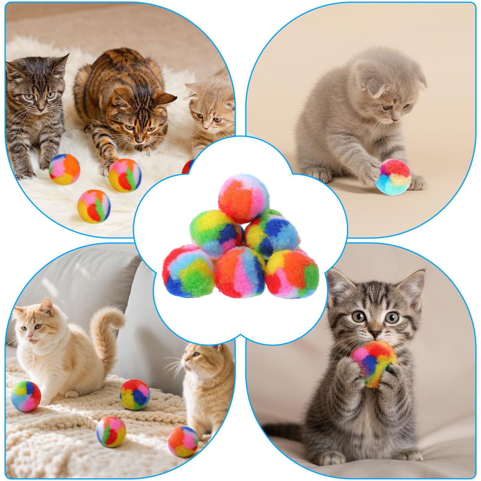 Manualidades con gatos: YBEATY bolas para proyectos creativos