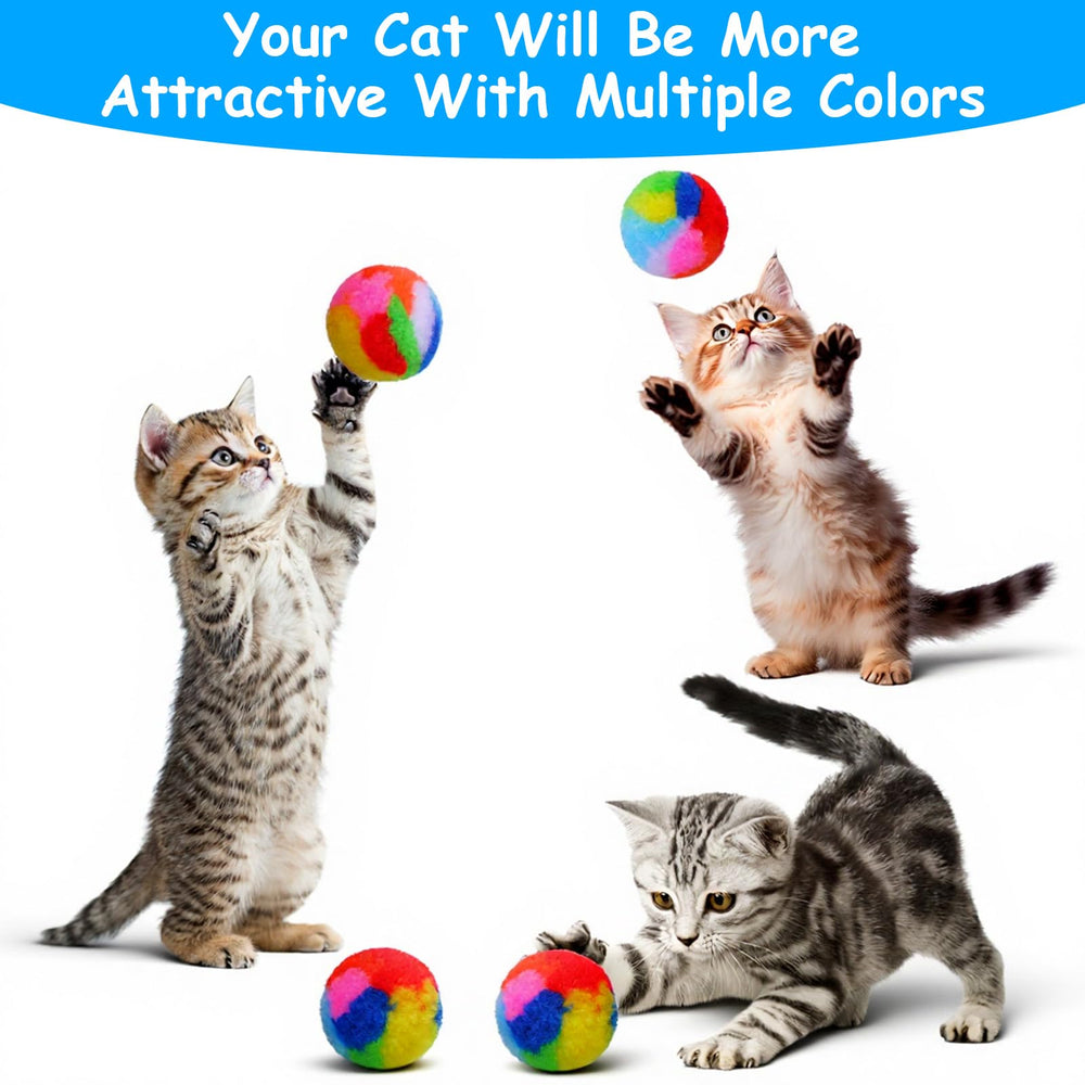 Regalo ideal para amantes de gatos: YBEATY bolas arcoíris