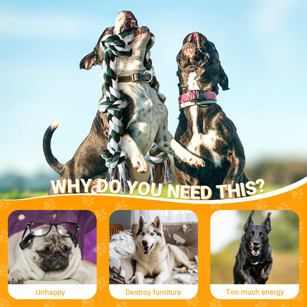 Ycozy cuerda natural de algodón lavable para uso diario del perro.