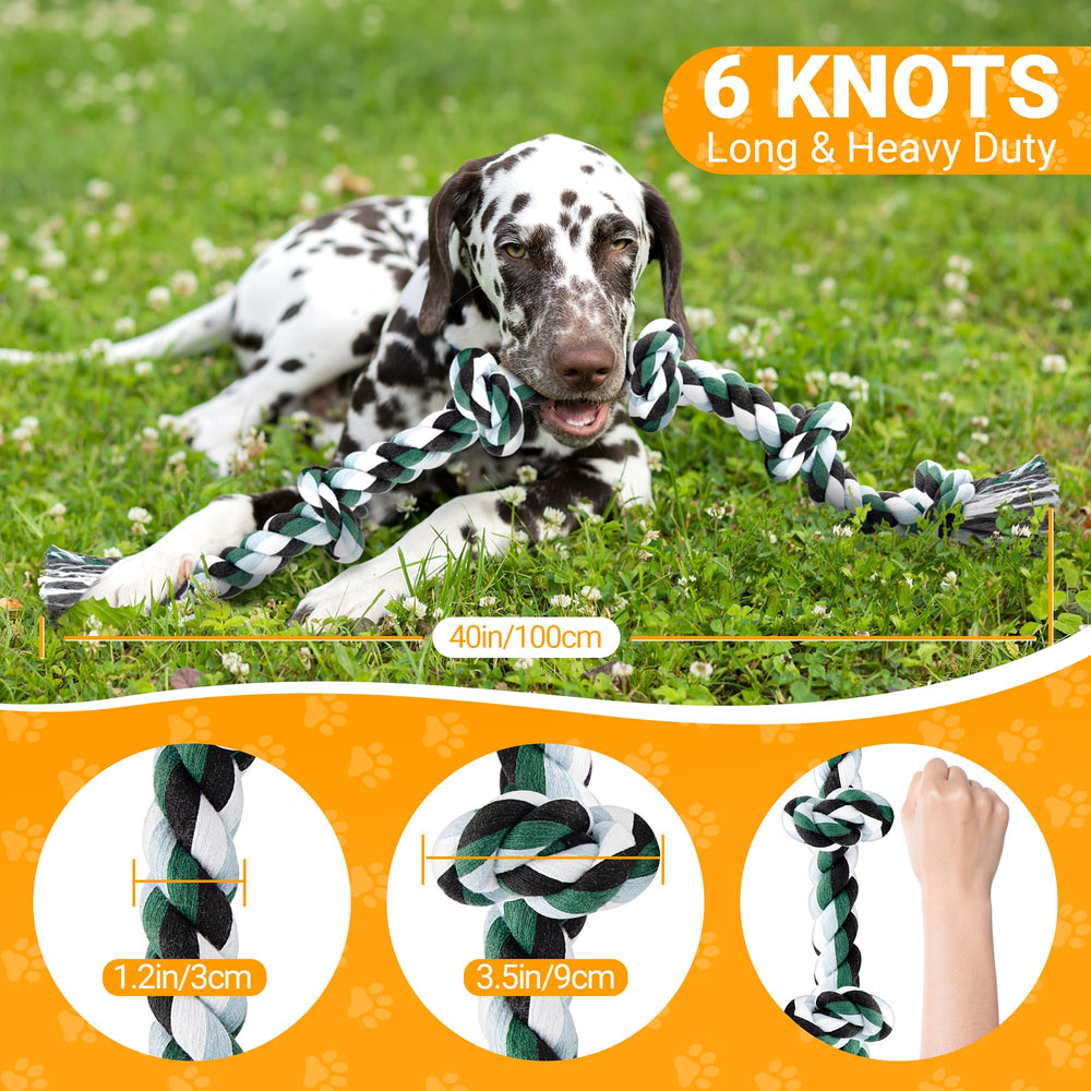 Ycozy cuerda natural lavable para perro, ayuda a la higiene bucal.
