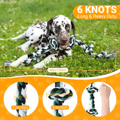 Ycozy cuerda natural lavable para perro, ayuda a la higiene bucal.