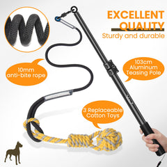 Ycozy juguete interactivo para perros para perseguir y jugar tira y afloja