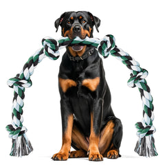 Ycozy XXL, juguete de cuerda con 6 nudos para perros grandes, ideal para tirar.