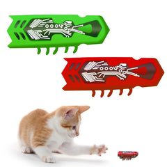 YDLAMZ Juguete insecto para gatos interactivo de 2 piezas, ideal para juego en interiores.