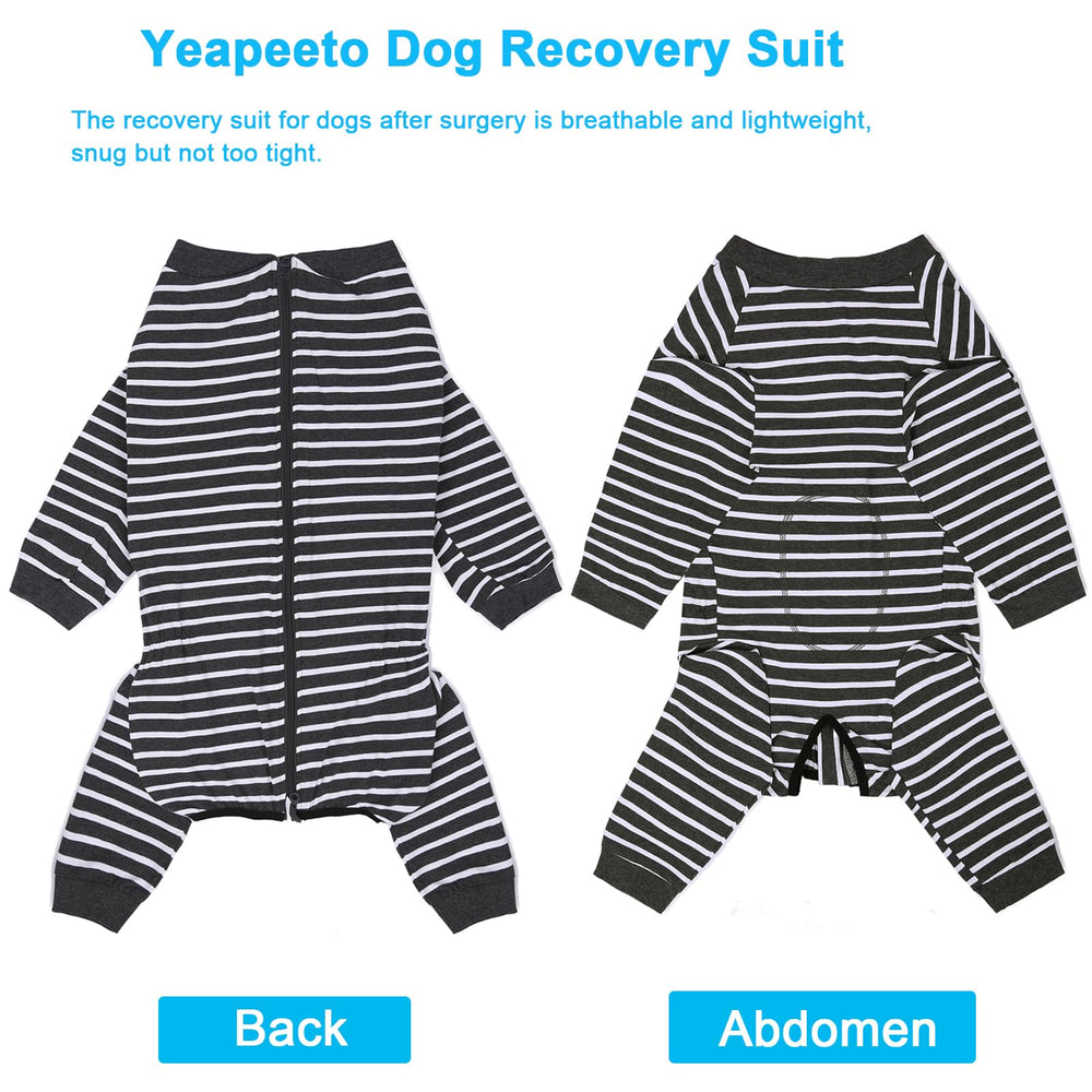 Cierre invertido de Yeapeeto Recovery Suit facilita ponérselo y quitarlo sin estrés.