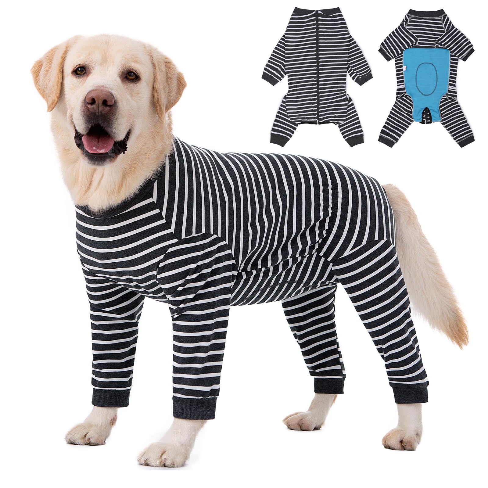 Yeapeeto Recovery Suit, frente detalle, protección suave para la piel en recuperación.