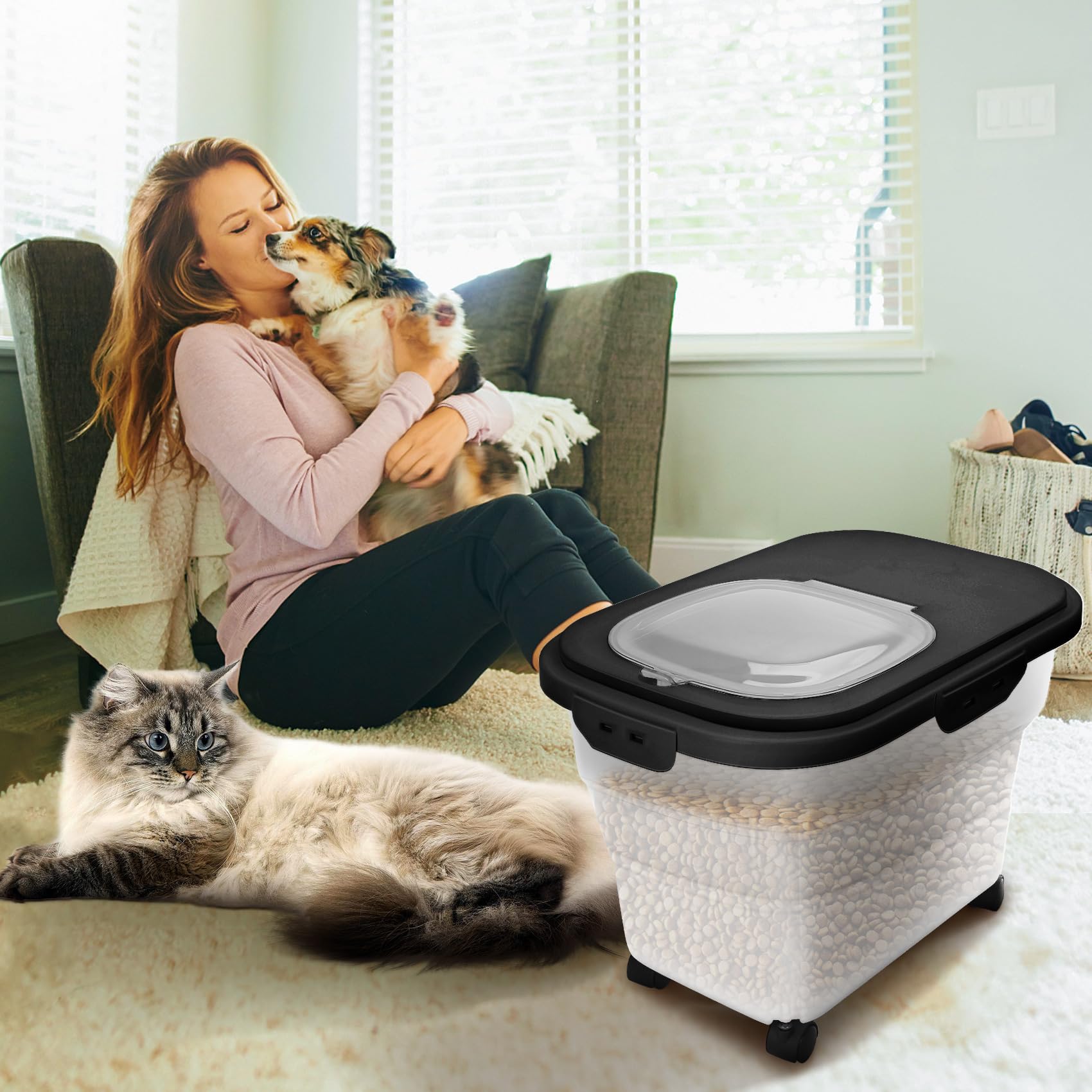 YECERCAN Contenedor para perros, ideal para viajar y movilidad.