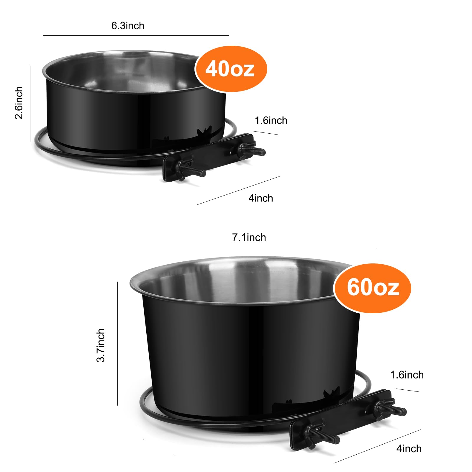 Soporte YECERCAN para jaula, ajuste estable para distintas jaulas.