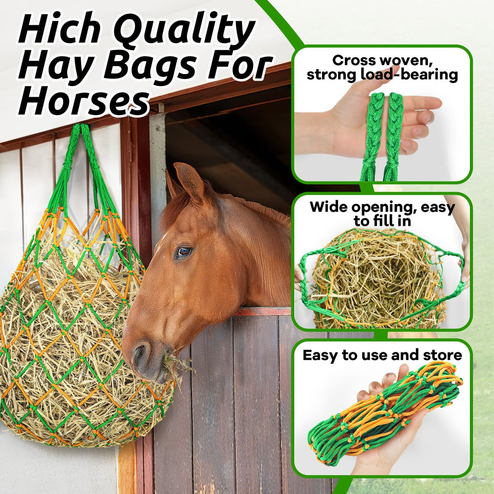 Bolsas de heno YedsIntu, gran capacidad para caballos y ganado