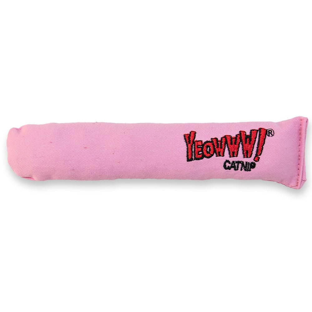Yeowww! Juguete de catnip Es una chica cigarro rosado, perfecto para juego activo