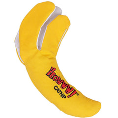 Yeowww! Chi-CAT-a plátano pelado con hierba gatera para juego activo.