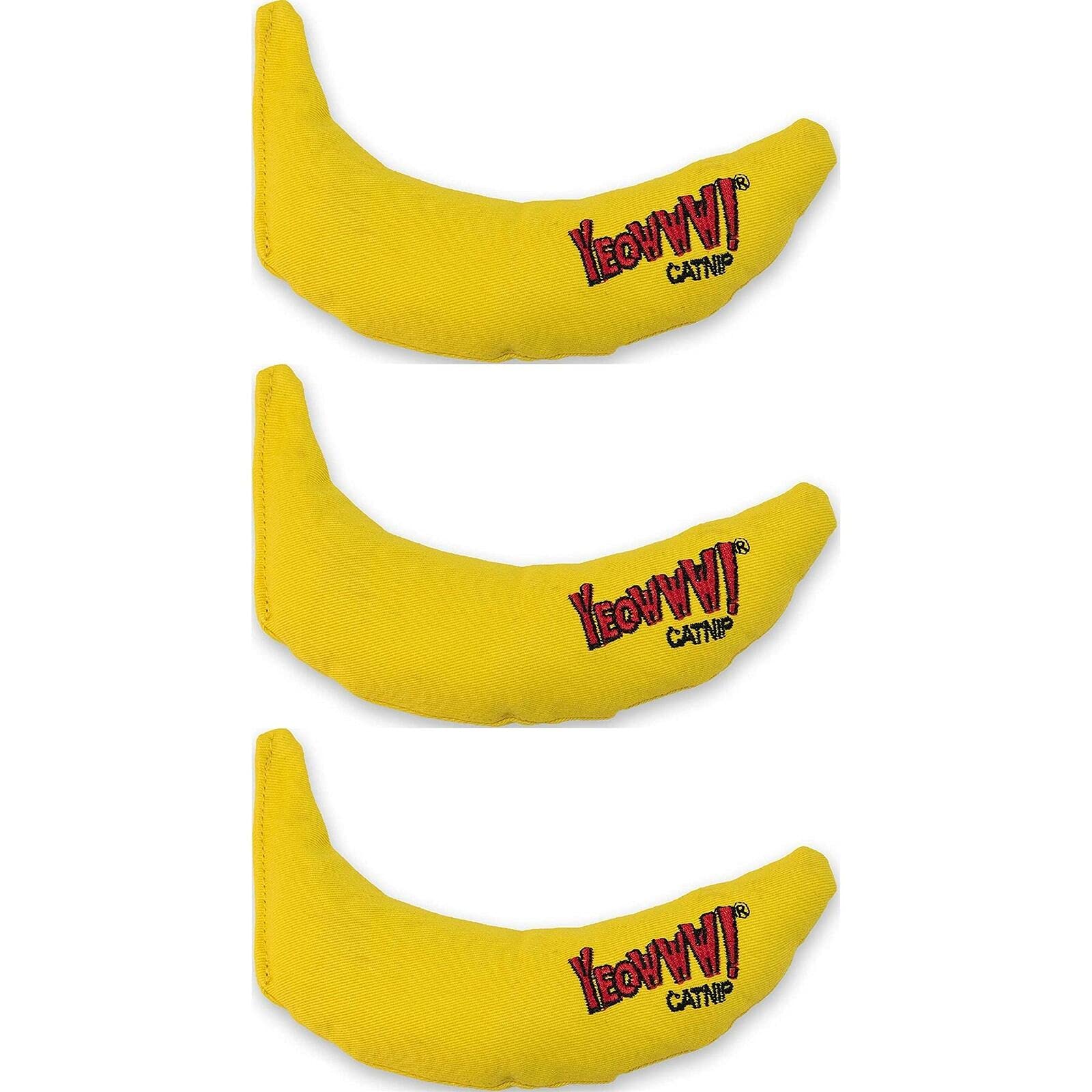 Yeowww! DuckyWorld banano de hierba gatera con hojas y flores para juego estimulante.