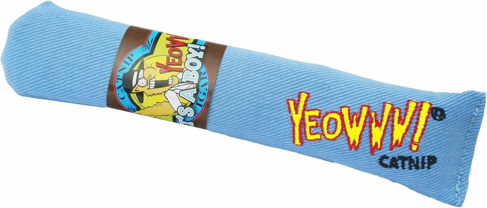 Yeowww! Juguete de hierba gatera, cigarro azul, ideal para juego y estimulación del gato