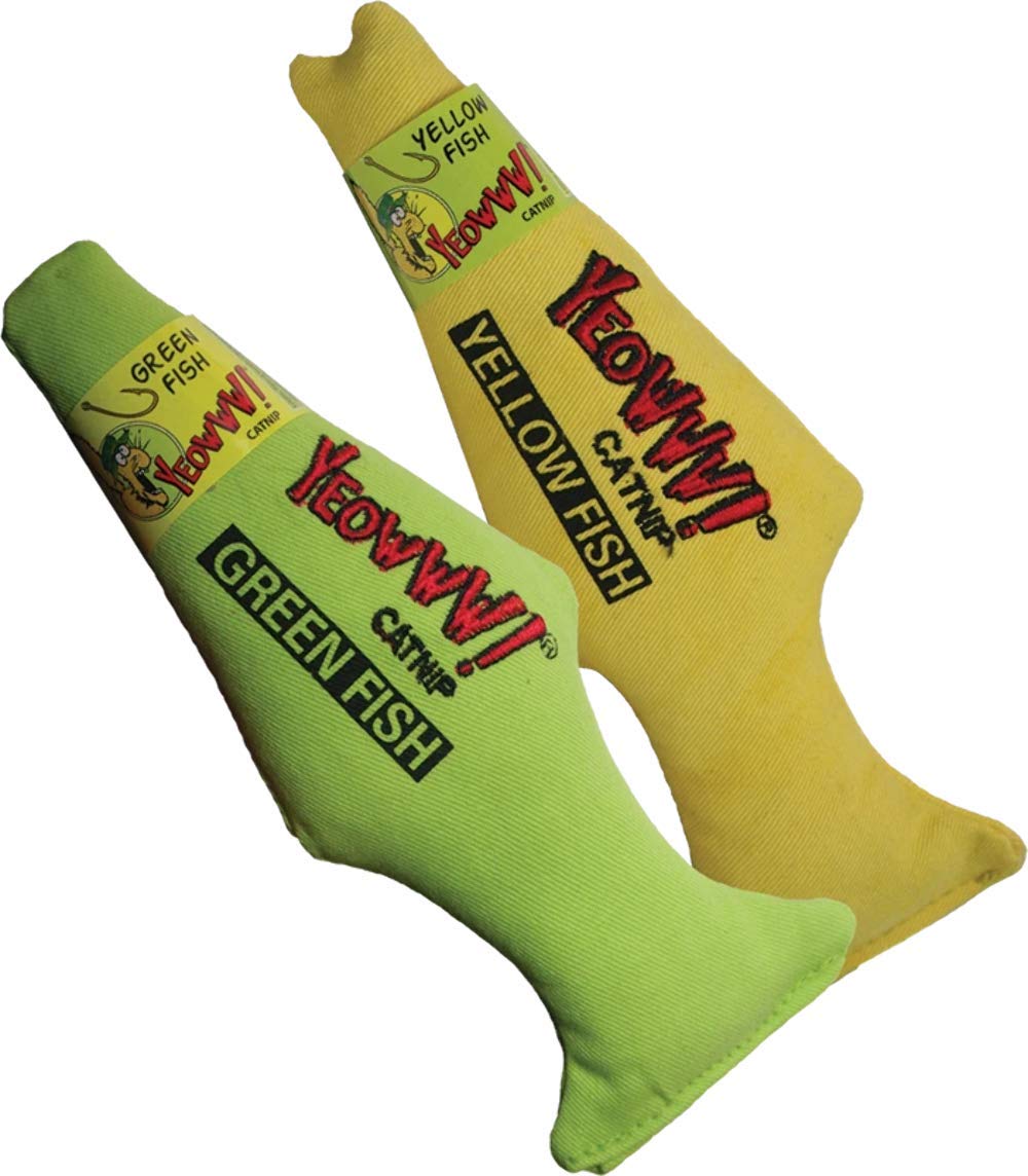 Yeowww! pez amarillo: textura suave para morder y juego.
