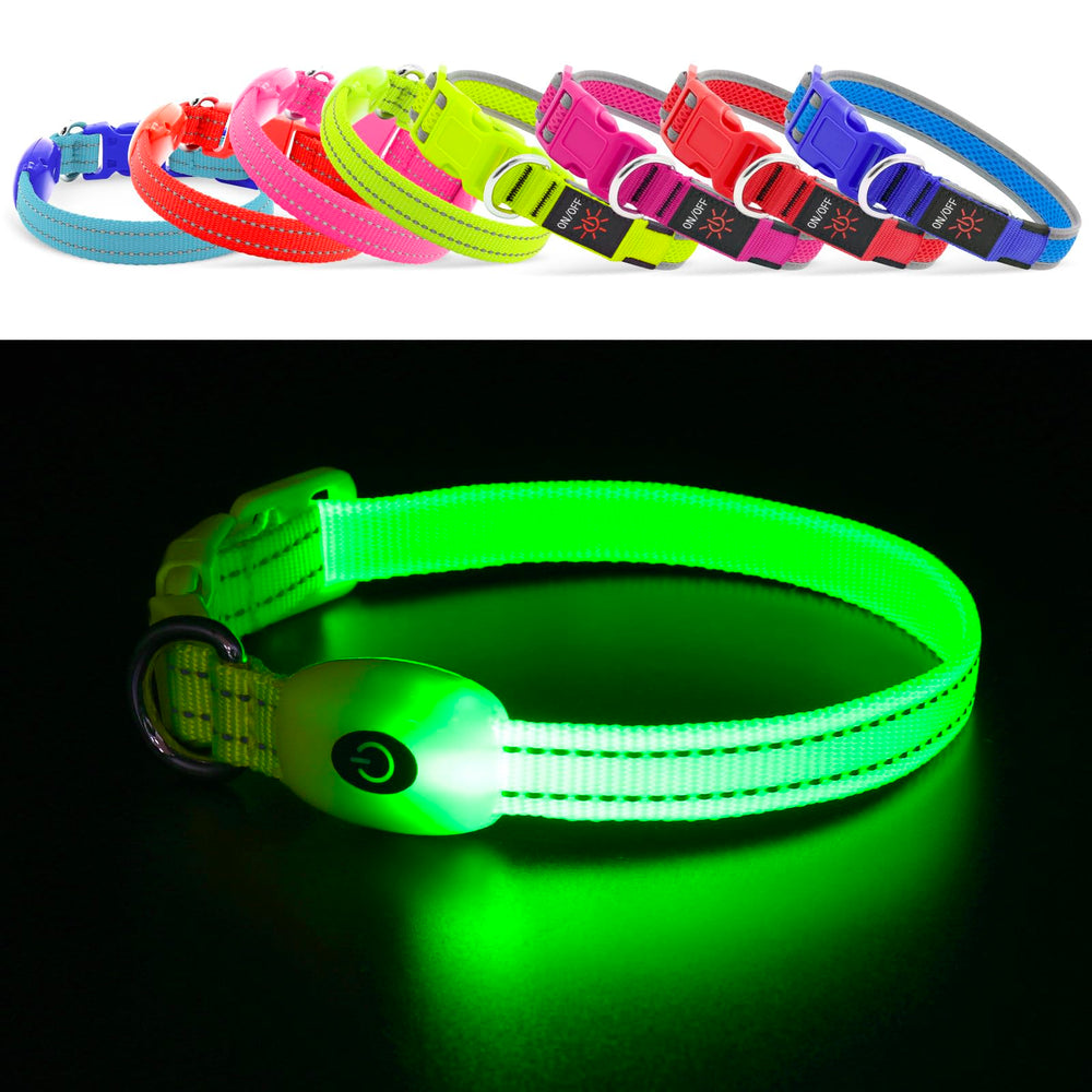 Alta visibilidad nocturna gracias a la luz del collar YFbrite
