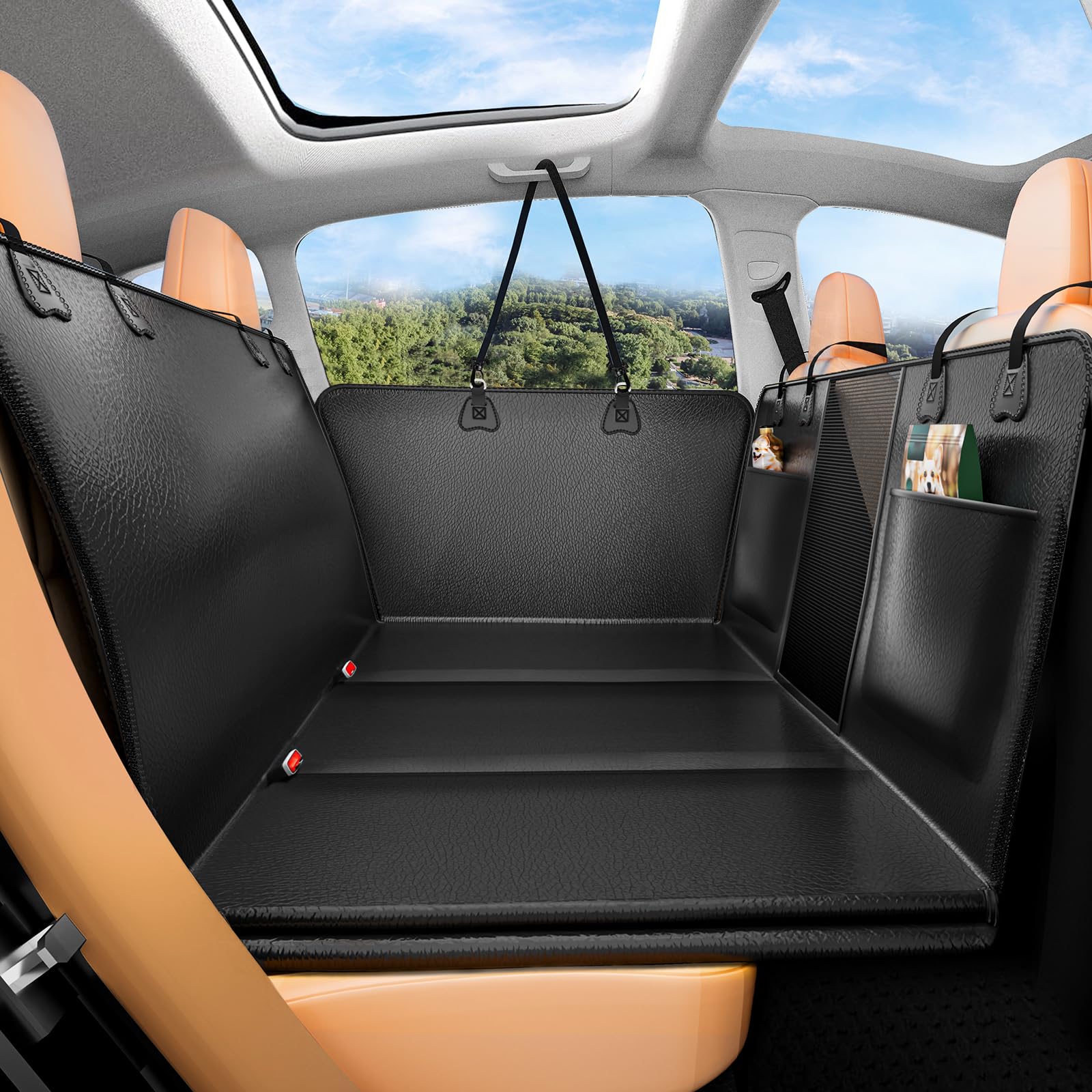 YFChangle base rígida: funda estable para perros en el asiento.