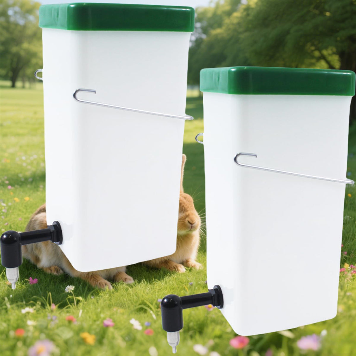 Botellas YGbridge para jaula de 32 onzas facilitan la monitorización del agua.