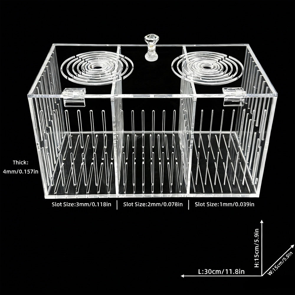 Caja de cría YHaurorise con ventilación 1-2-3 mm para especies distintas sin estrés.