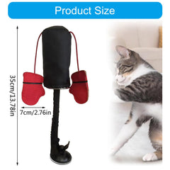 YIBAISI caja-boxeo para gatos con movimiento oscilante para ejercitarse.