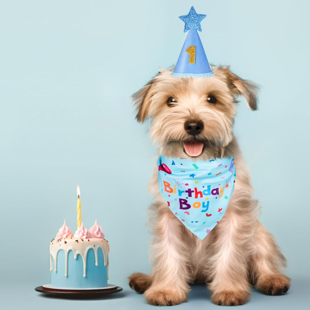 Accesorios de cumpleaños para perro de Yicostar, listos para celebrar