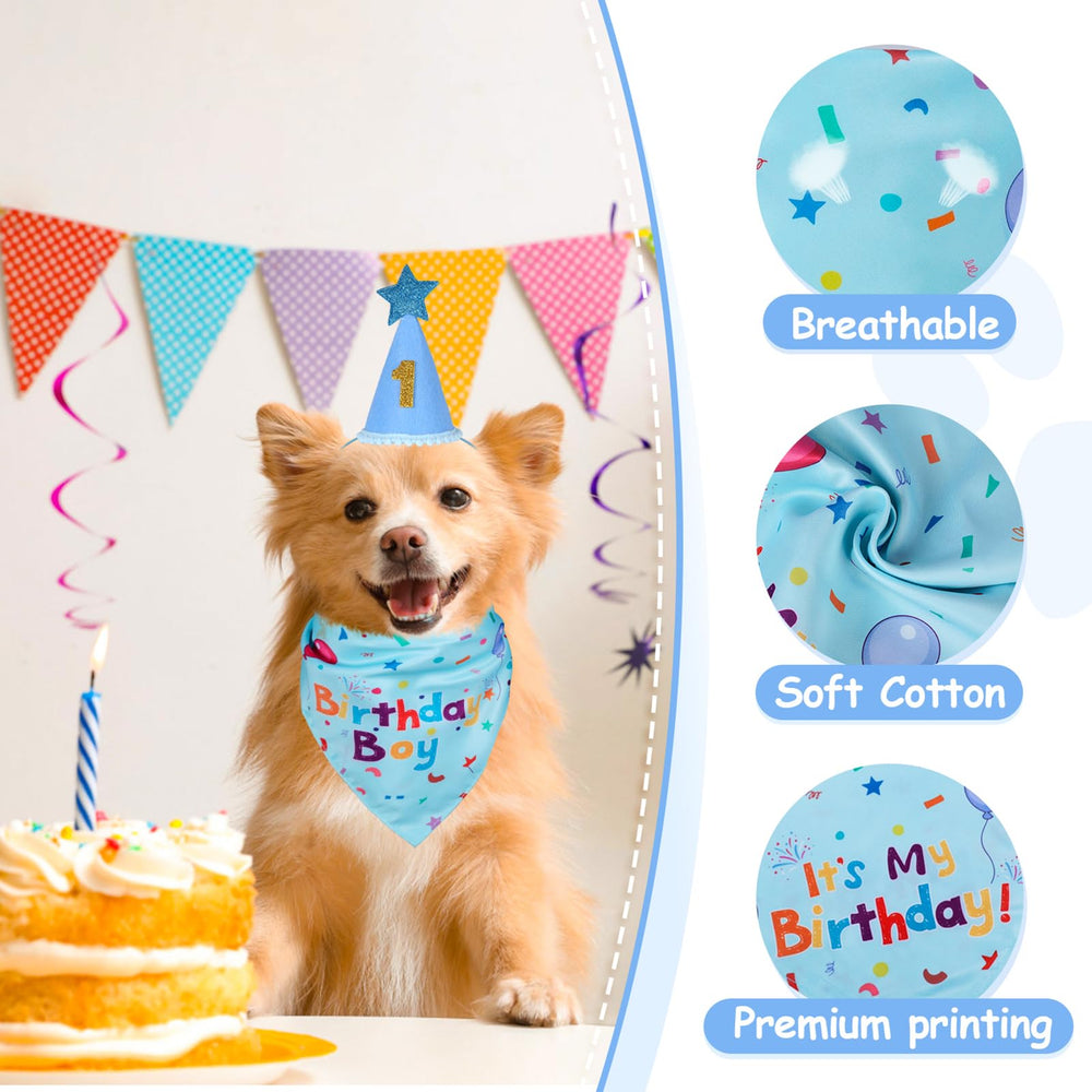 Gorro ajustable Yicostar para perros, banda elástica para ajuste seguro.