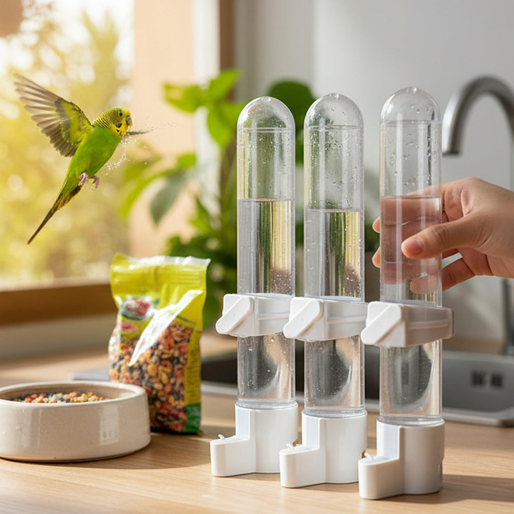 YINANLIN dispensador automático para aves, instalación fácil en jaula.