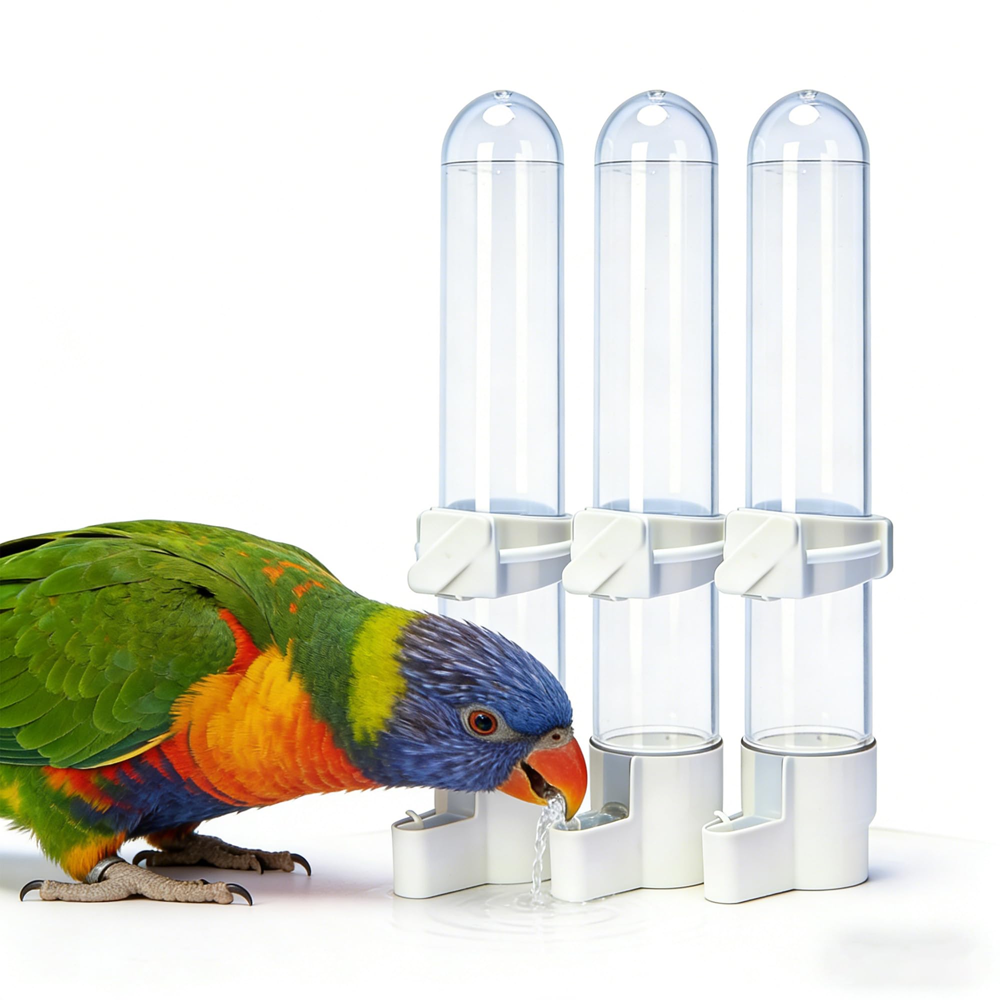 YINANLIN dispensador automático para aves transparente, verás el nivel de agua.