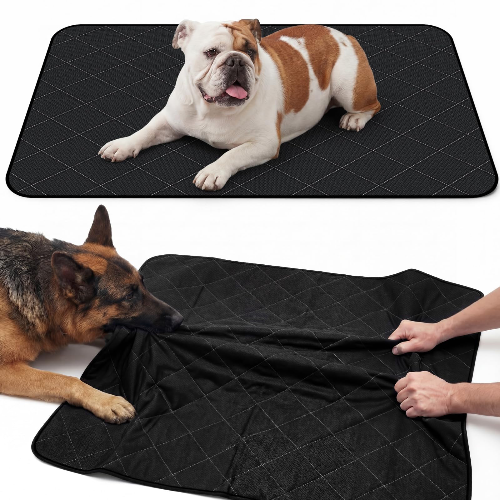 Cama para perros Yinkin indestructible extragrande 47x35 en jaula o suelo