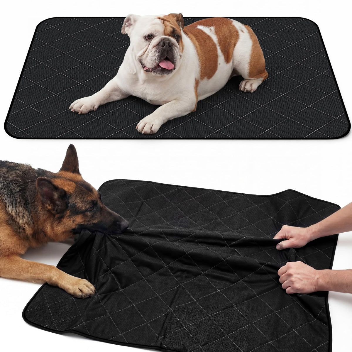 Cama para perros Yinkin indestructible extragrande 47x35 en jaula o suelo