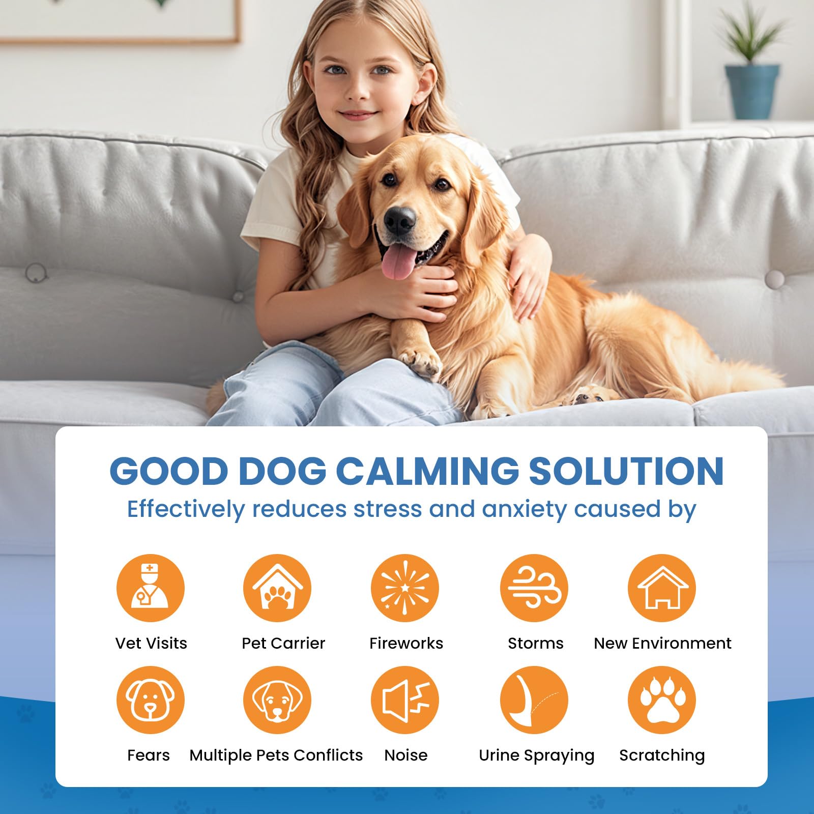 Difusor Yirr para perros, ambiente hogareño calmante para uso diario.