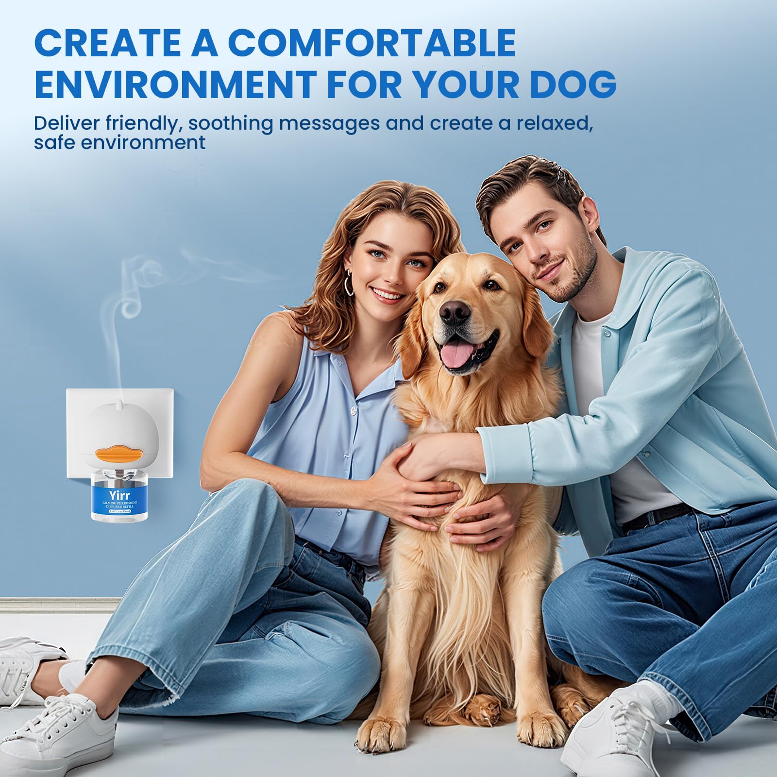 Difusor Yirr para perros, seguridad natural sin químicos para tu hogar.