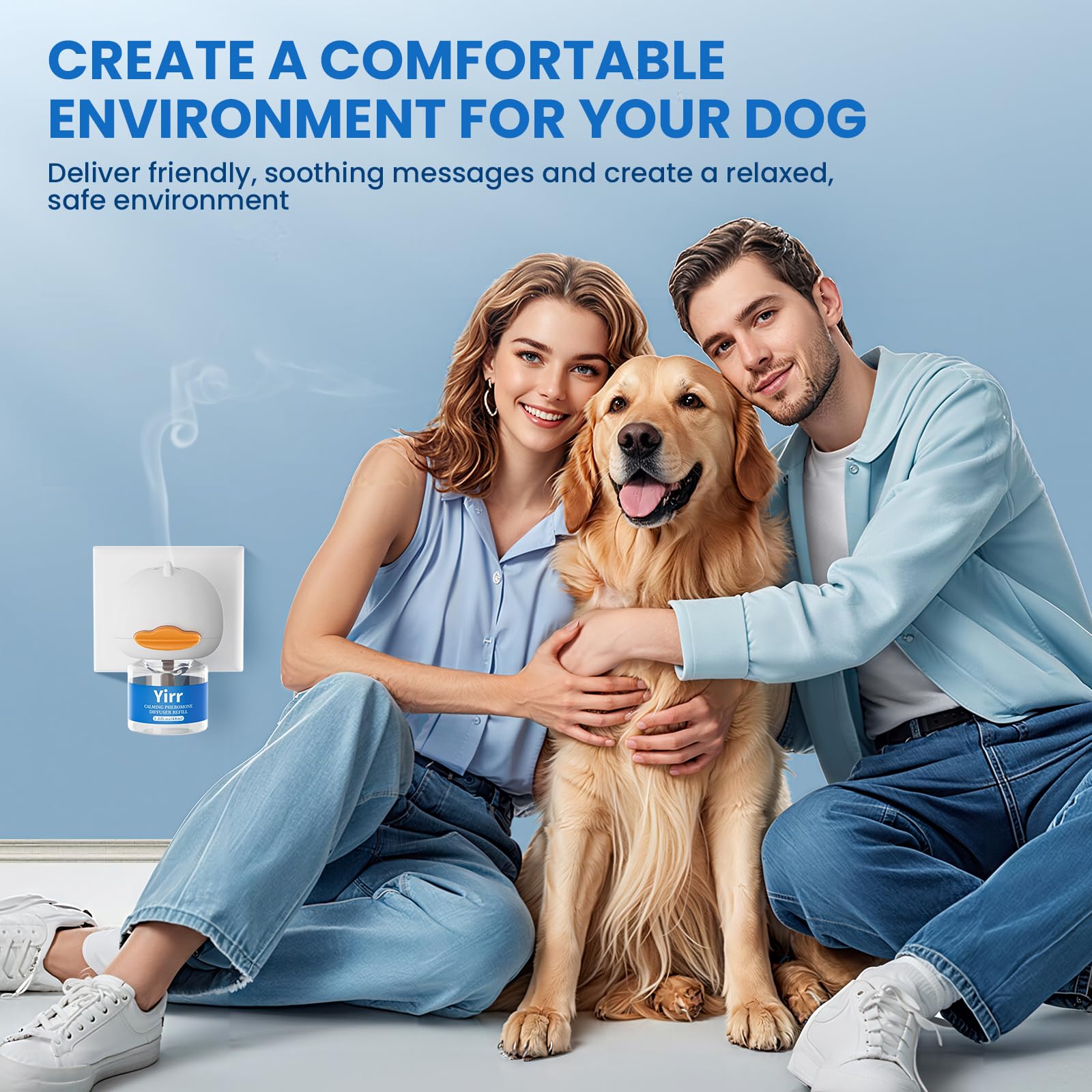Difusor Yirr sin olor ni toxinas, seguro para mascotas y personas.
