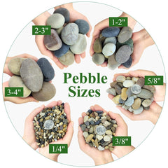 YISZM piedras ornamentales para jardines interiores, brindan estilo sutil y drenaje efectivo.