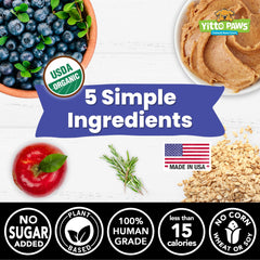Yitto Paws, ingredientes orgánicos con seis componentes