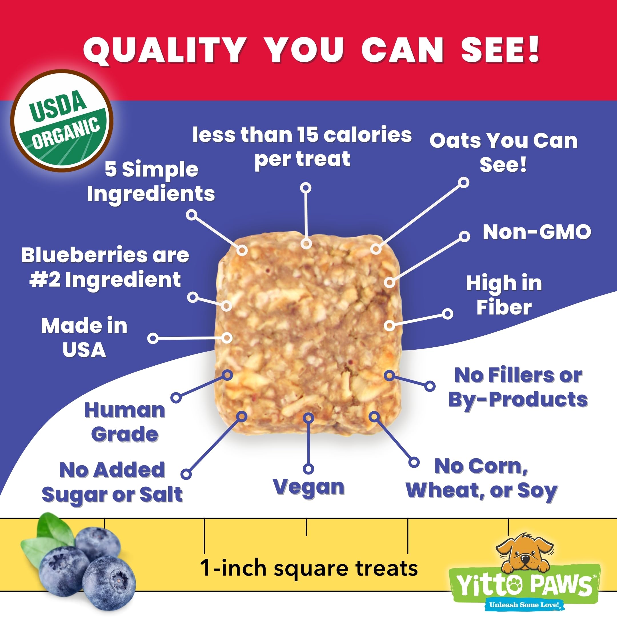 Snack vegano de Yitto Paws para todas las razas y edades