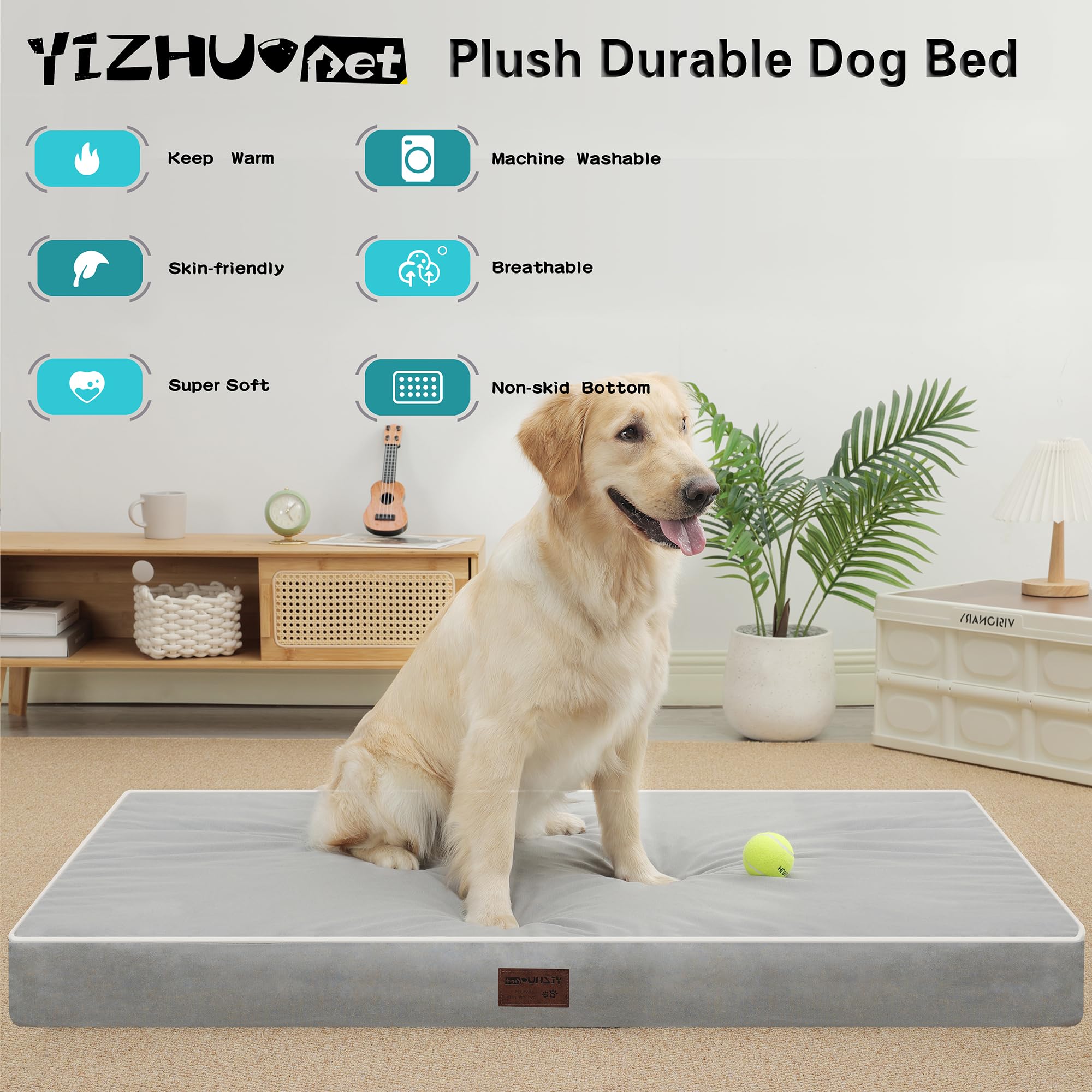 Capa extraíble YIZHUOPET lavable para facilitar la limpieza.