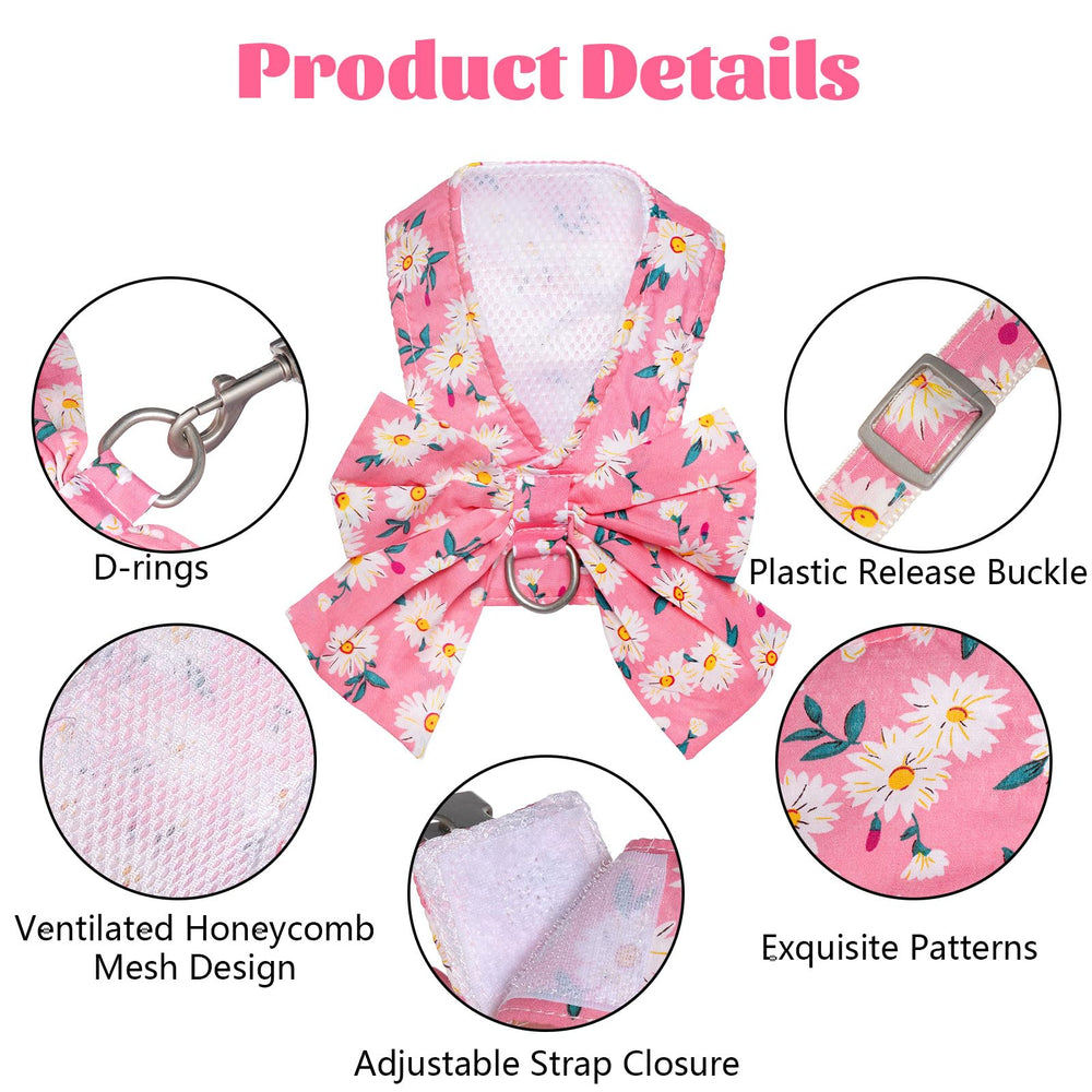 Conjunto arnés y correa de YKYUASD para perro, ideal para salidas cortas.