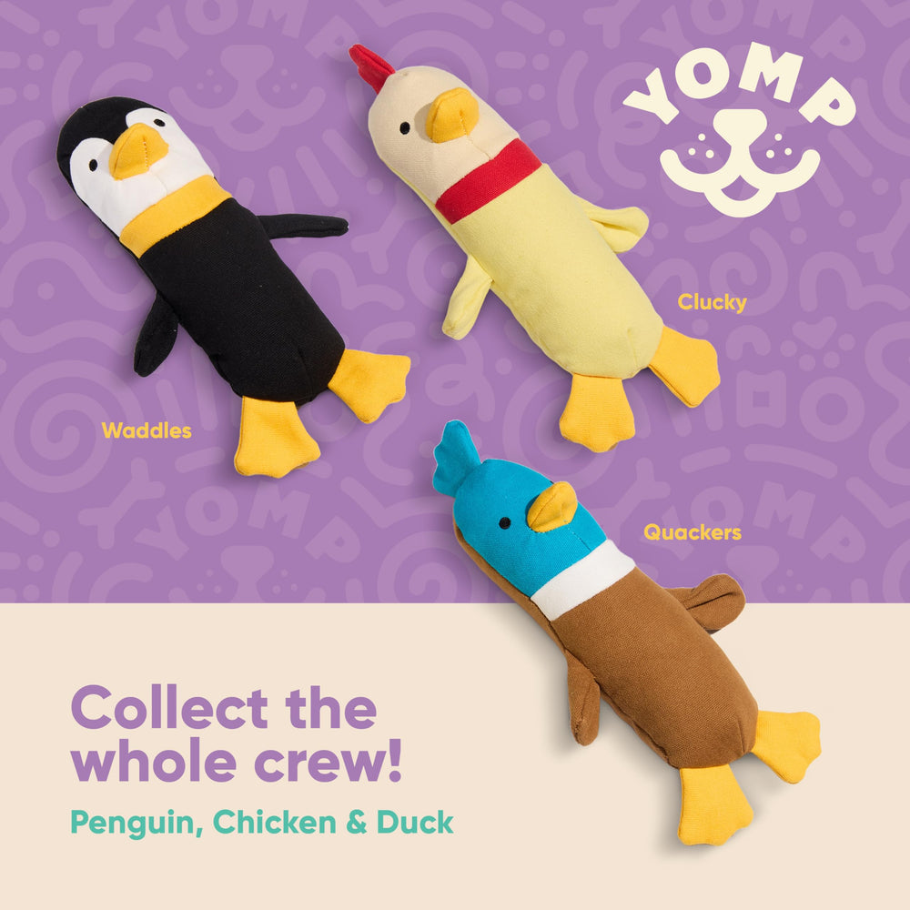 Yomp Clucky, suave por fuera y robusto por dentro para abrazos.