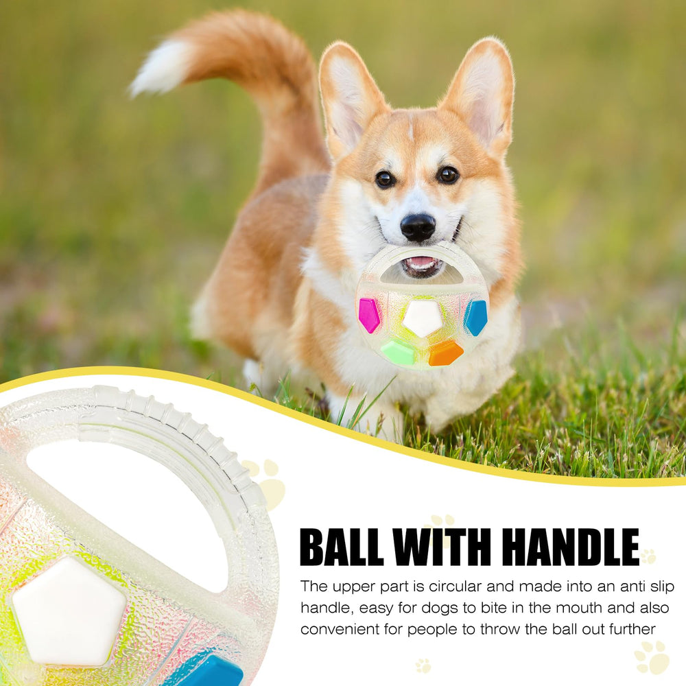 YOOGAO Pet pelotas transparente con chirriador e interior de tenis para interacción.