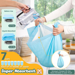 YOPETKI almohadilla perro absorbente súper para mayor absorción de líquidos.