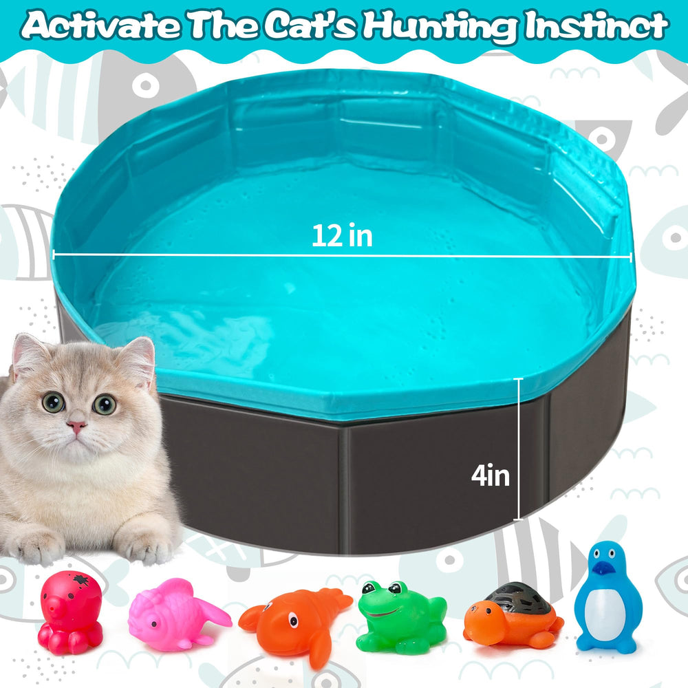 Yopetox juego de agua en acción: diversión interactiva para gatos activos.