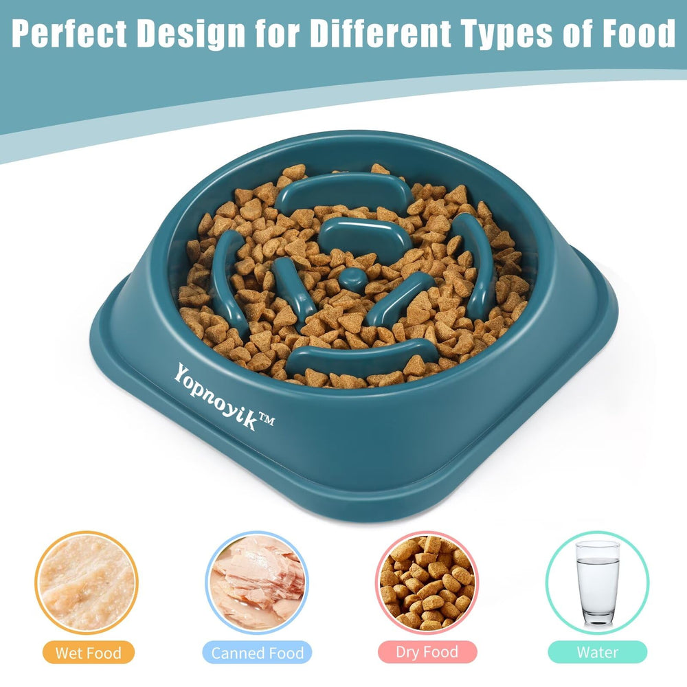 Yopnoyik limpieza facil: tazón resistente apto para comida seca y húmeda.
