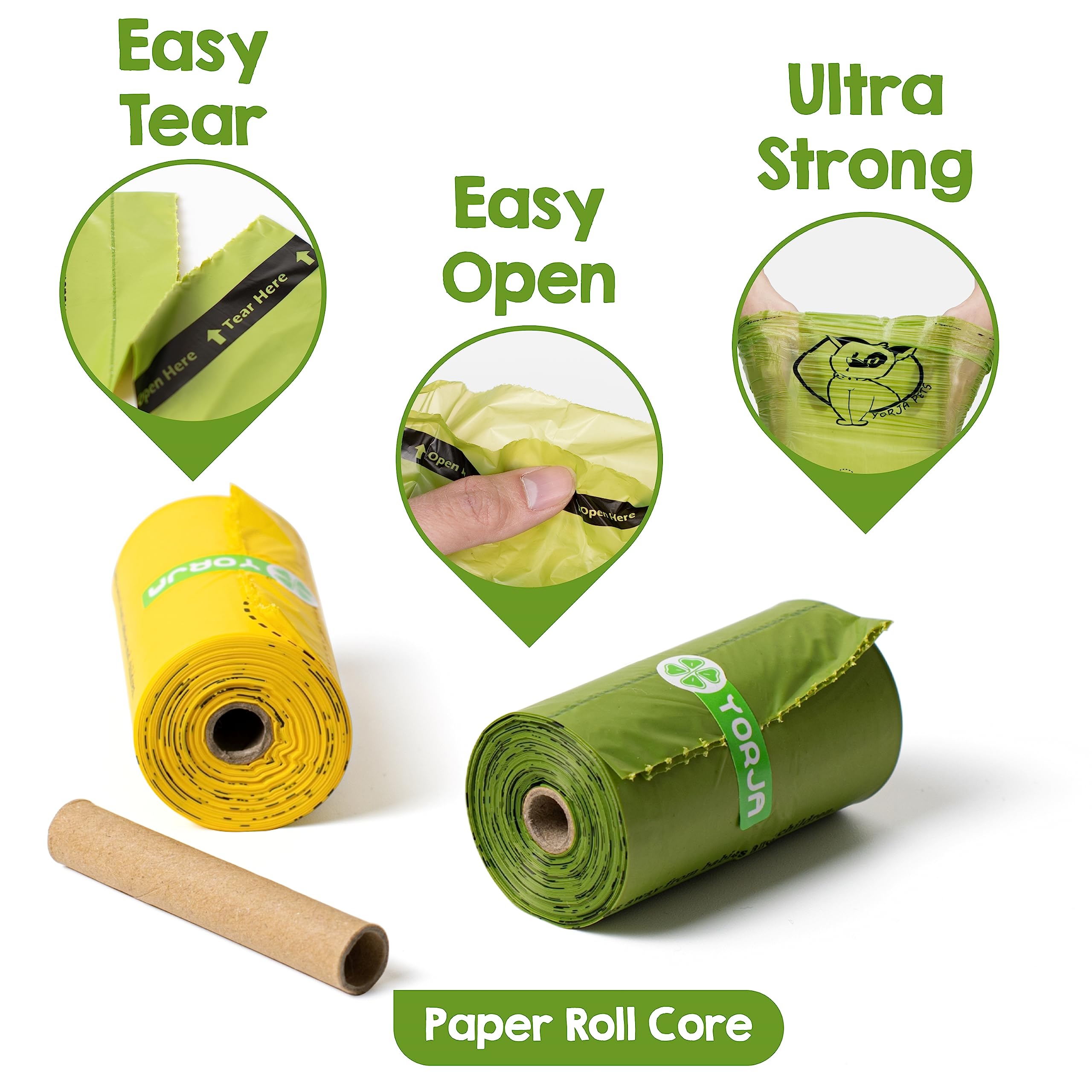 Bolsas YORJA para perro, 360 unidades duraderas.